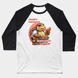 Chicken Lovin Turtle Baseball T-Shirt